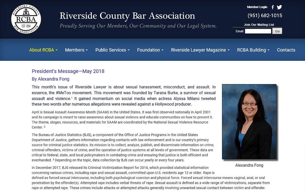 Riverside County Bar Association Slide 2